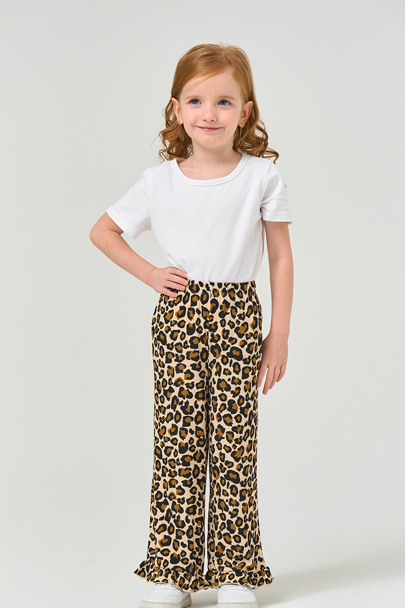 Customized Kids Bamboo T-Shirt, Relaxed Short-Sleeved Long Pants Pajama Set