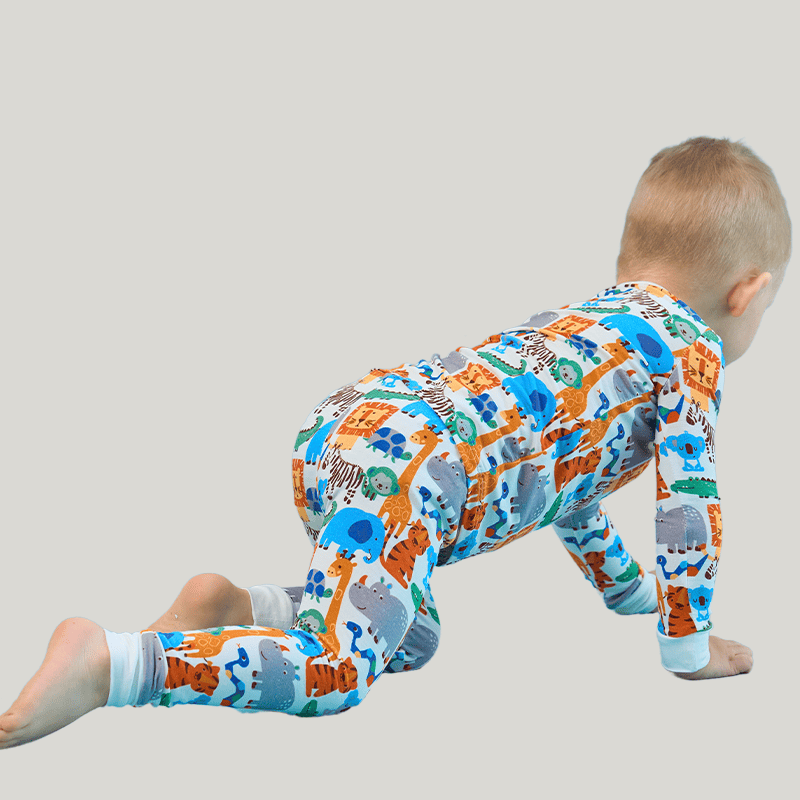 Private Label Kids Bamboo T-Shirt, Fitted Short-Sleeved Shorts Pajamas-2416520457