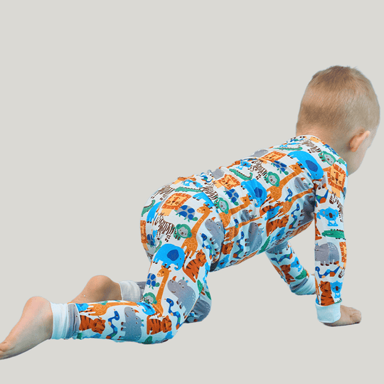 Private Label Kids Bamboo T-Shirt, Fitted Short-Sleeved Shorts Pajamas-2416520457