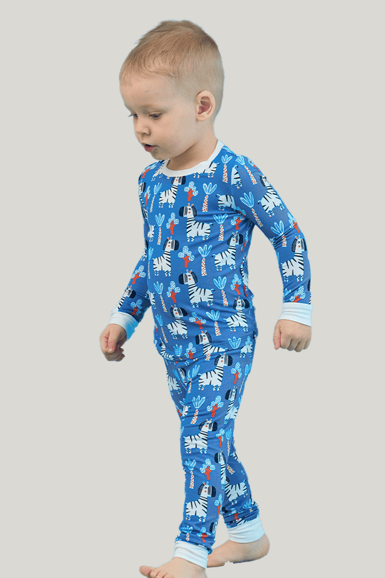 Customized Kids Bamboo T-Shirt, Fitted Short-Sleeved Shorts Pajamas-2416520457