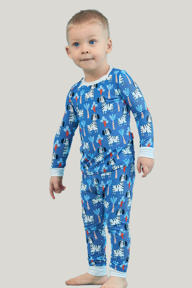 Customized Kids Bamboo T-Shirt, Fitted Short-Sleeved Shorts Pajamas