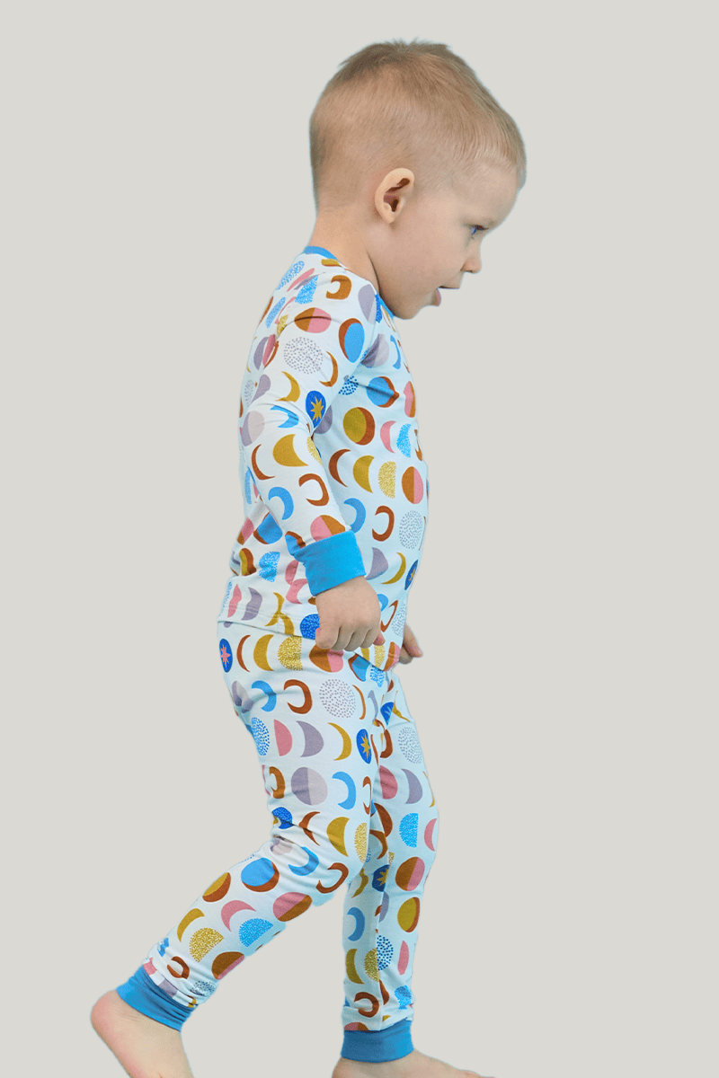 Private Label Kids Bamboo T-Shirt, Fitted Short-Sleeved Shorts Pajamas-2416520457