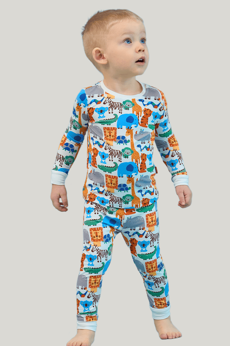 Customized Kids Bamboo T-Shirt, Fitted Short-Sleeved Shorts Pajama