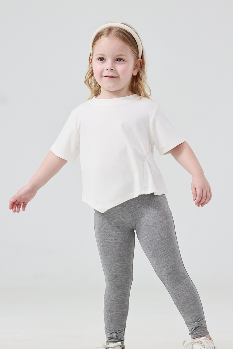 Customized Kids Bamboo T-Shirts, Fitted short-Sleeved Long Pants Pajama Sets