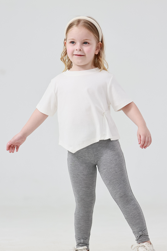 Customized Kids Bamboo T-Shirts, Fitted short-Sleeved Long Pants Pajama Sets