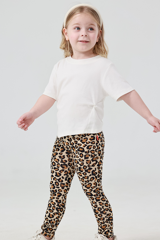 Customized Kids Bamboo T-Shirts, Fitted short-Sleeved Long Pants Pajama Sets