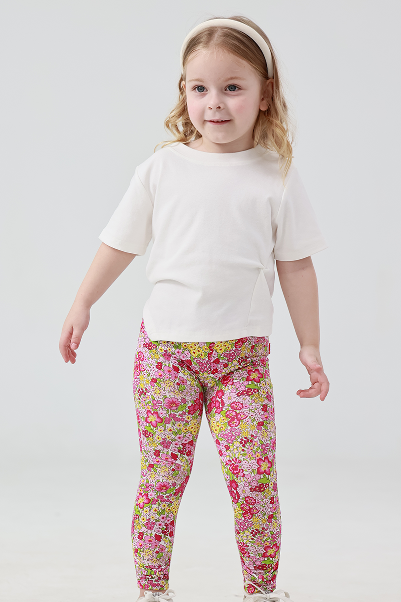 Customized Kids Bamboo T-Shirts, Fitted short-Sleeved Long Pants Pajama Sets