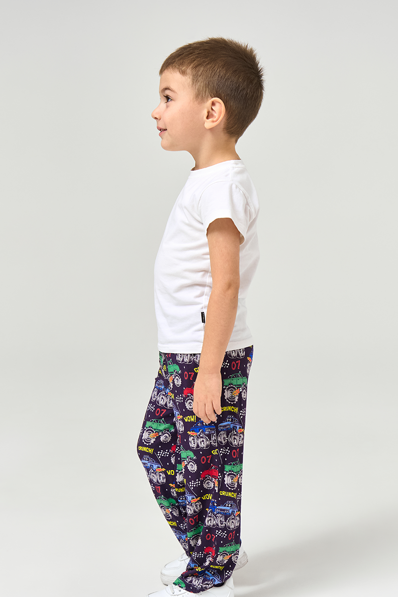 Customized Kids Bamboo T-Shirts, Relaxed Short-Sleeved Long Pants Pajama Sets-2416520270