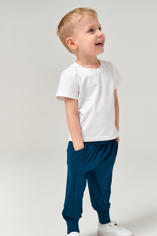 Customized Kids Bamboo T-Shirts,Short-Sleeved Long Sweatpants Pajama Sets-2416520336