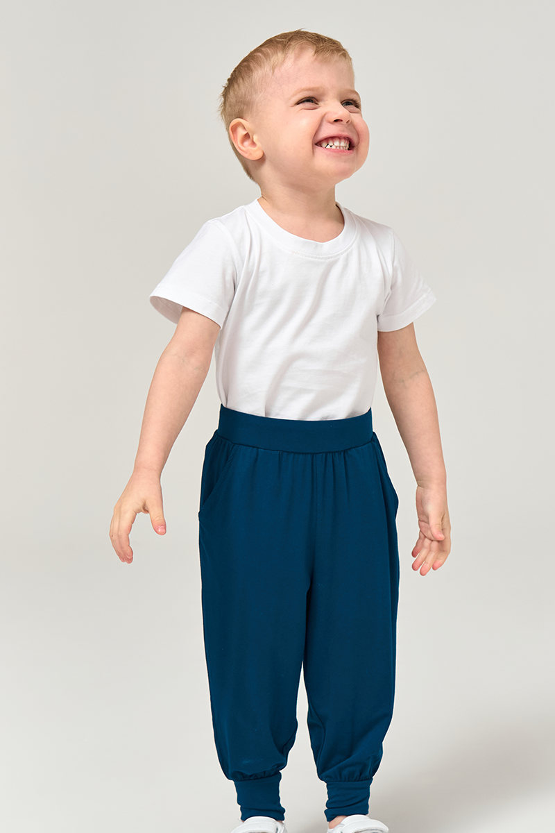 Customized Kids Bamboo T-Shirts,Short-Sleeved Long Sweatpants Pajama Sets