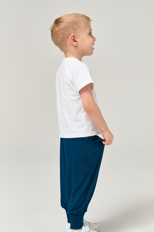Customized Kids Bamboo T-Shirts,Short-Sleeved Long Sweatpants Pajama Sets-2416520336