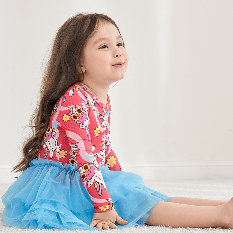 Customized Kids Knitted Long-Sleeved Dress-2416520161