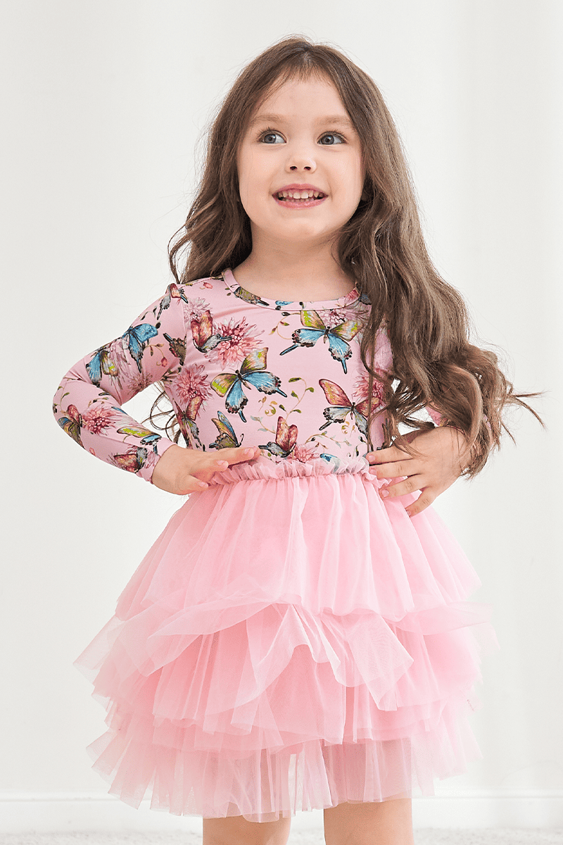 Customized Kids Knitted Long-Sleeved Dress-2416520161
