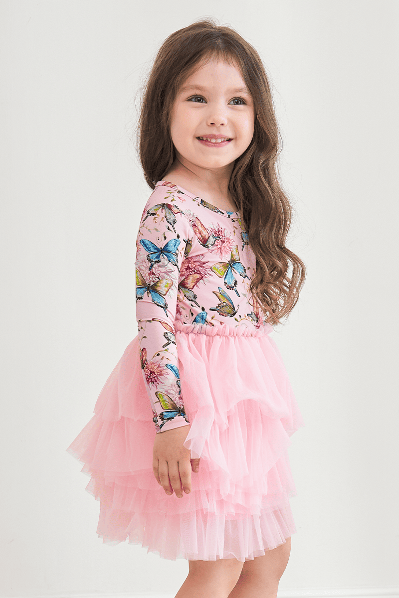 Customized Kids Knitted Long-Sleeved Dress-2416520161