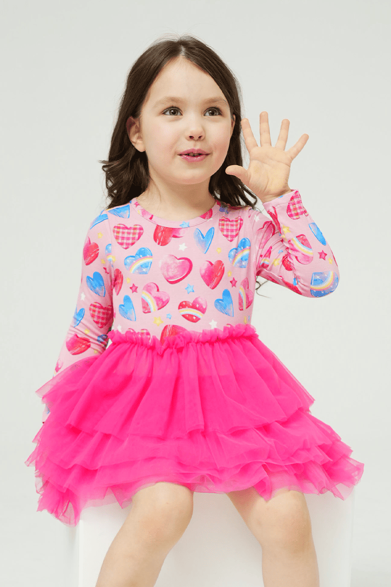 Private Label Kids Knitted Long-Sleeved Dress-2416520161