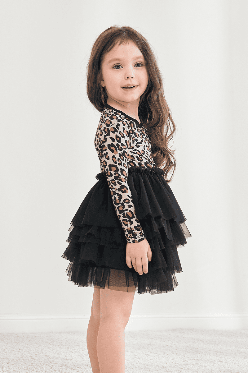 Customized Kids Knitted Long-Sleeved Dress-2416520161