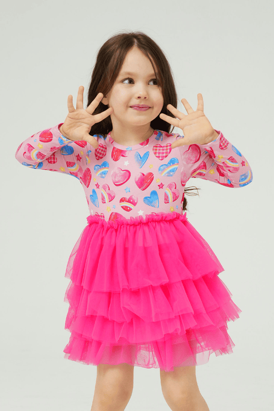 Private Label Kids Knitted Long-Sleeved Dress-2416520161