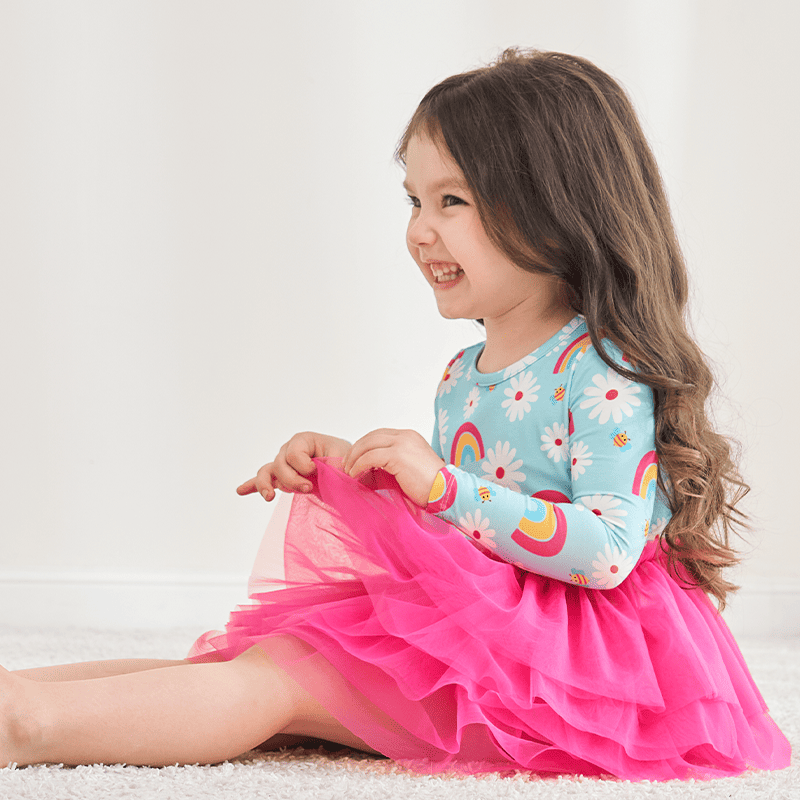Customized Kids Knitted Long-Sleeved Dress-2416520161