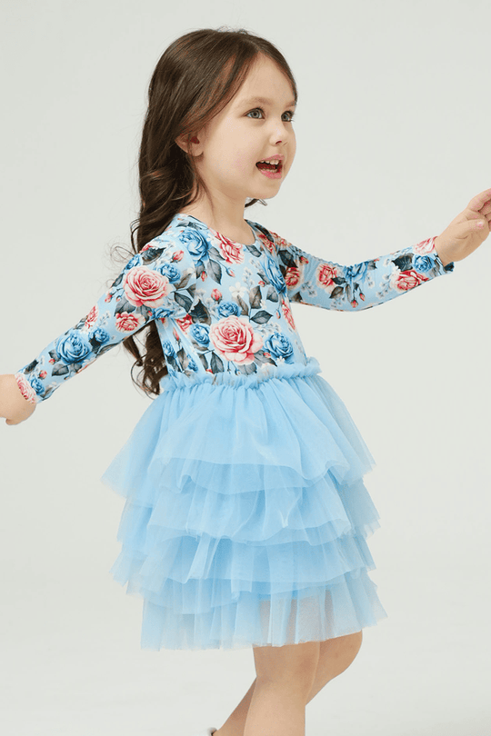 Private Label Kids Knitted Long-Sleeved Dress-2416520161