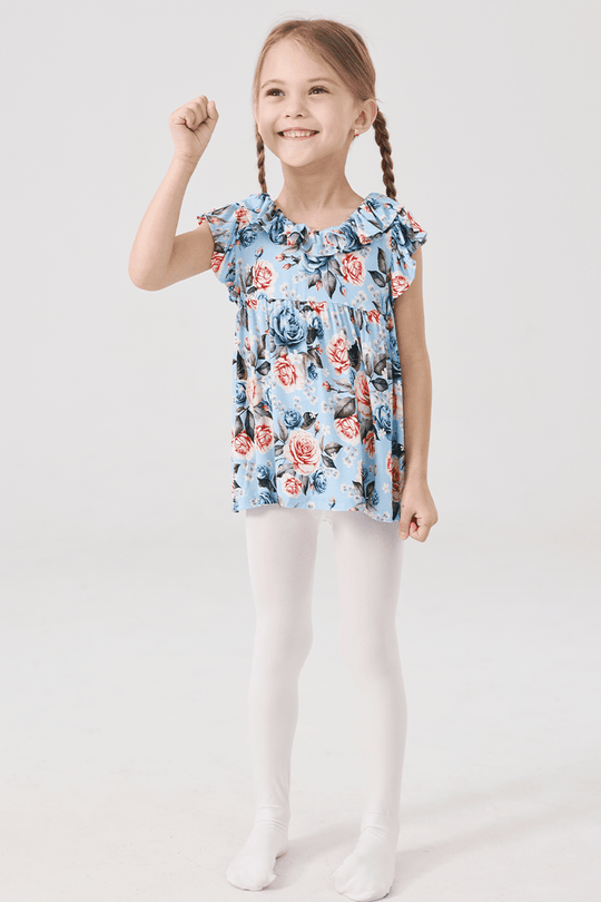 Customized Kids Knitted Short-Sleeved Tops and Long Bottoms-2416520297