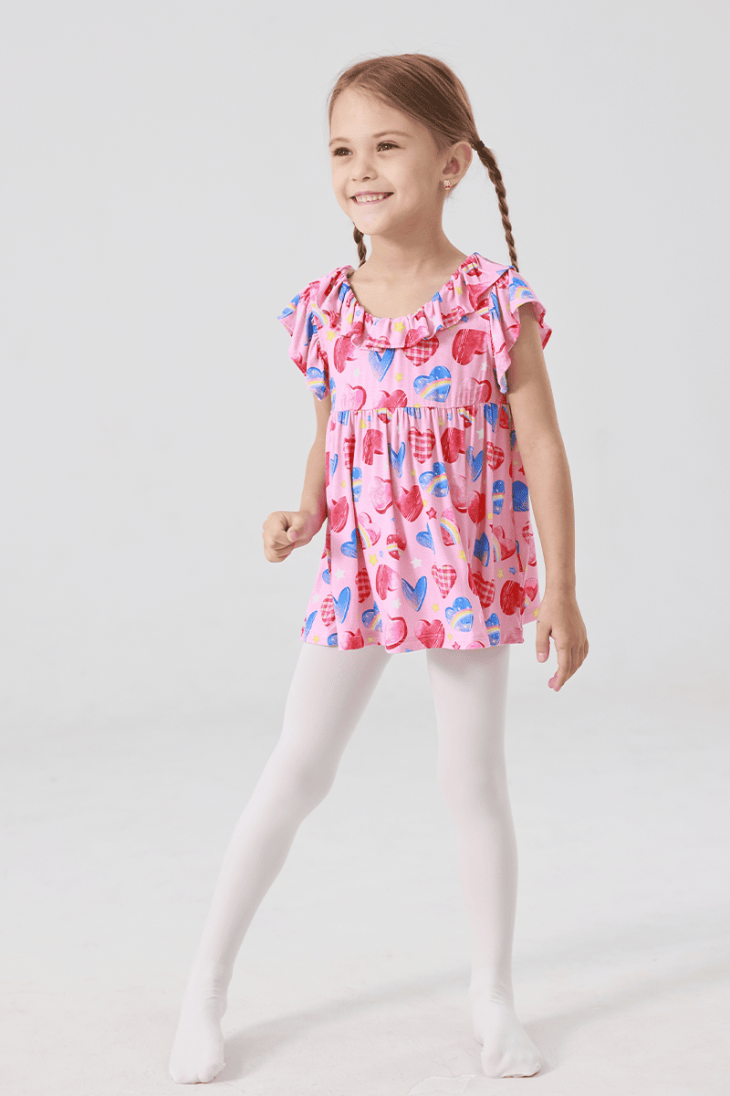 Customized Kids Knitted Short-Sleeved Tops and Long Bottoms-2416520297