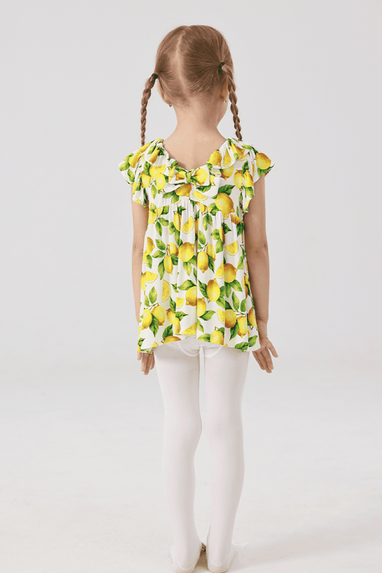 Customized Kids Knitted Short-Sleeved Tops and Long Bottoms-2416520297
