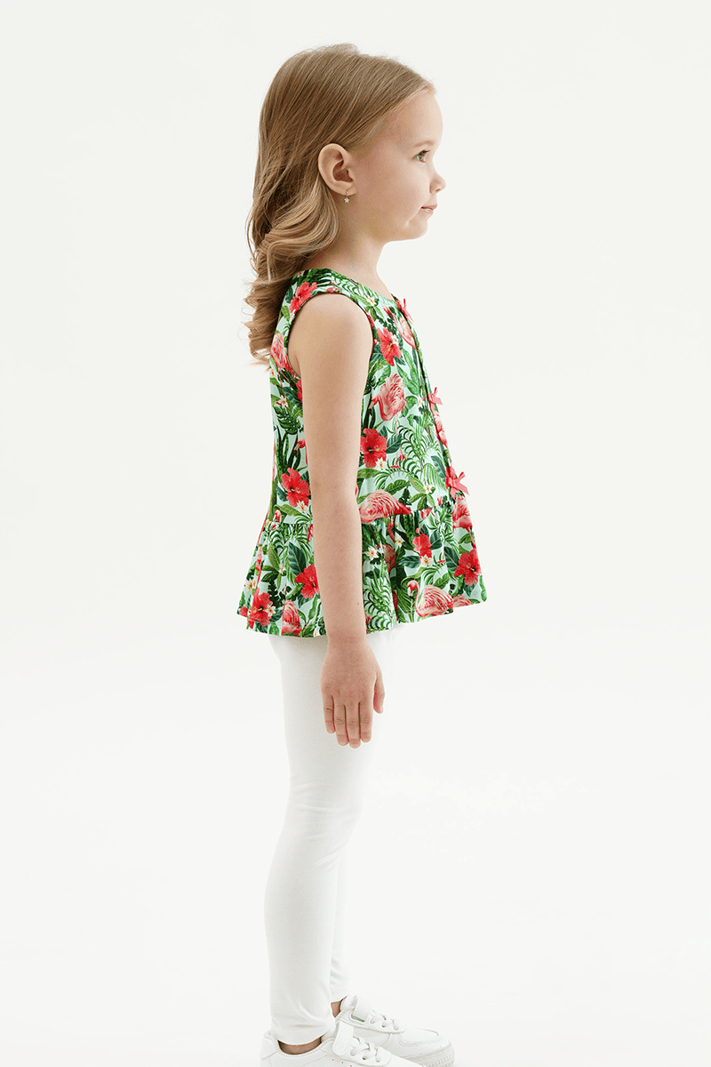 Customized Kids Knitted Sleeveless Top-2416520351