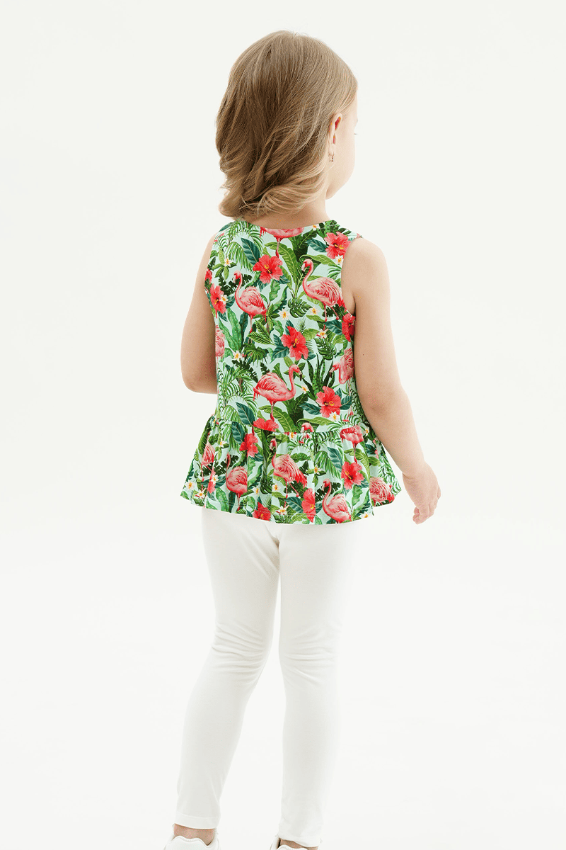 Customized Kids Knitted Sleeveless Top-2416520351