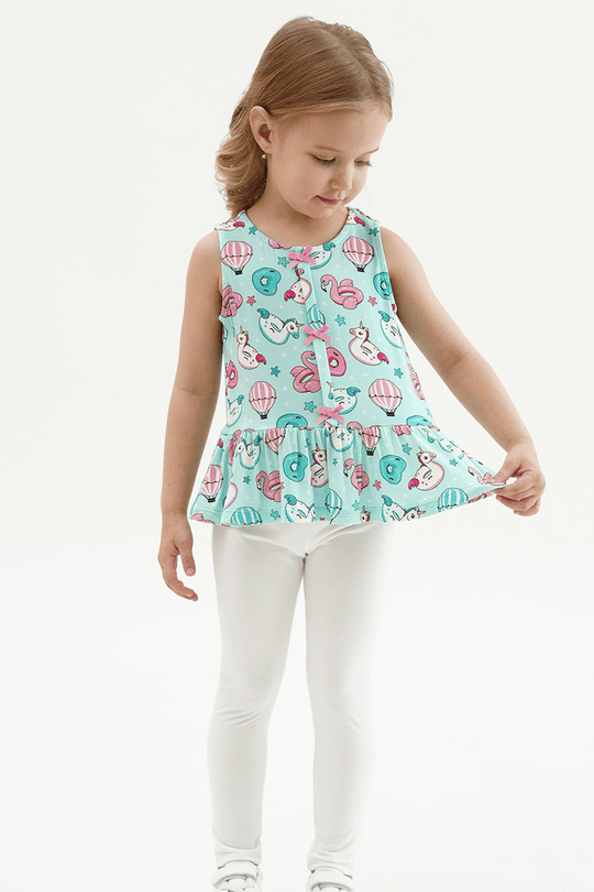 Customized Kids Knitted Sleeveless Top-2416520351