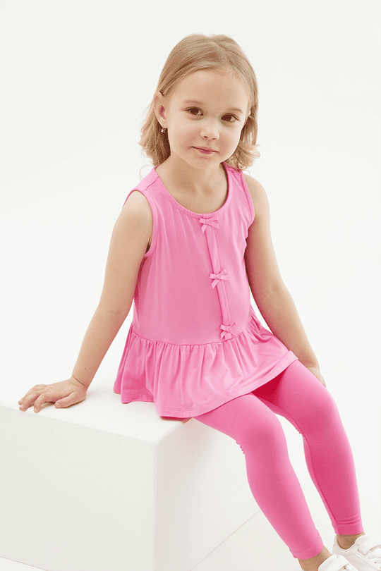 Customized Kids Knitted Sleeveless Top-2416520351