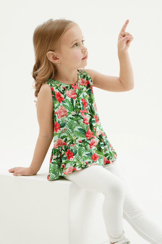 Customized Kids Knitted Sleeveless Top-2416520351