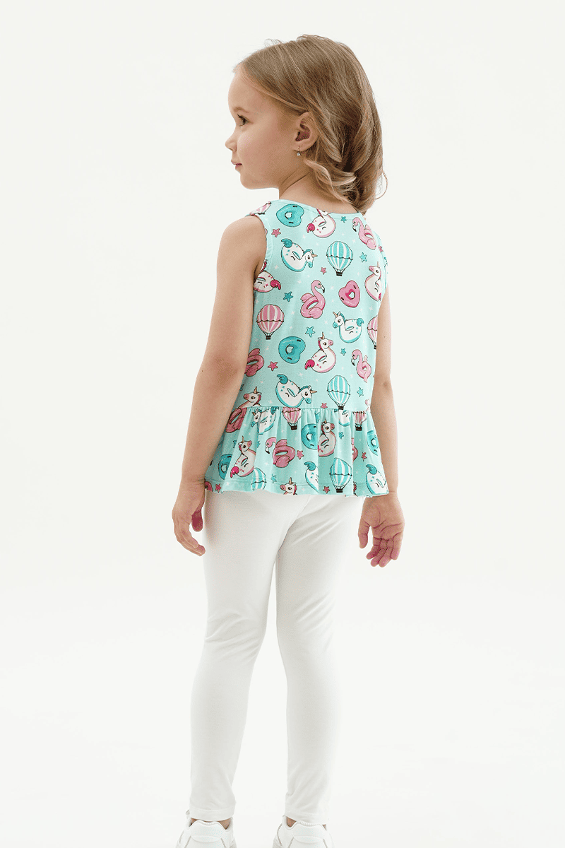Customized Kids Knitted Sleeveless Top-2416520351