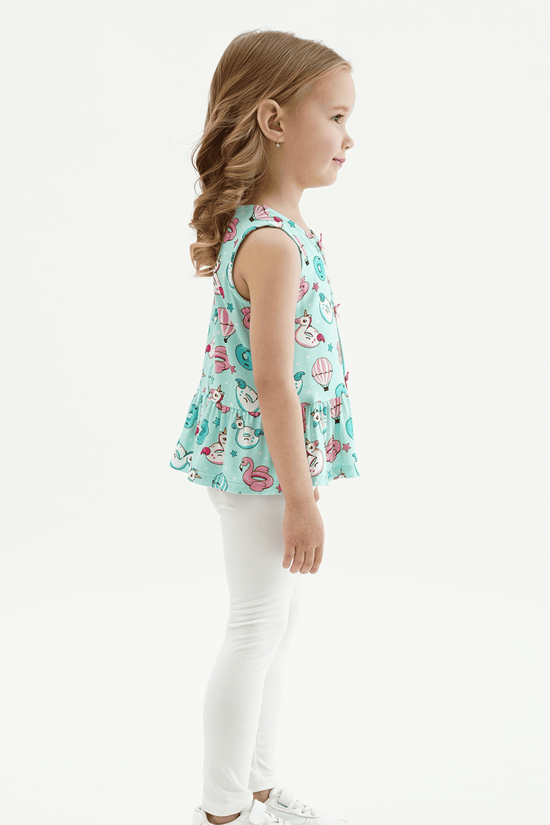Customized Kids Knitted Sleeveless Top-2416520351