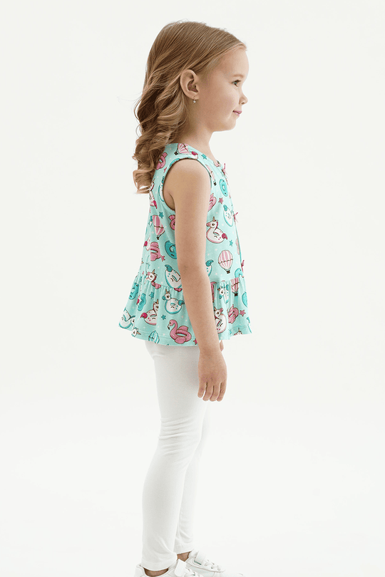 Customized Kids Knitted Sleeveless Top-2416520351