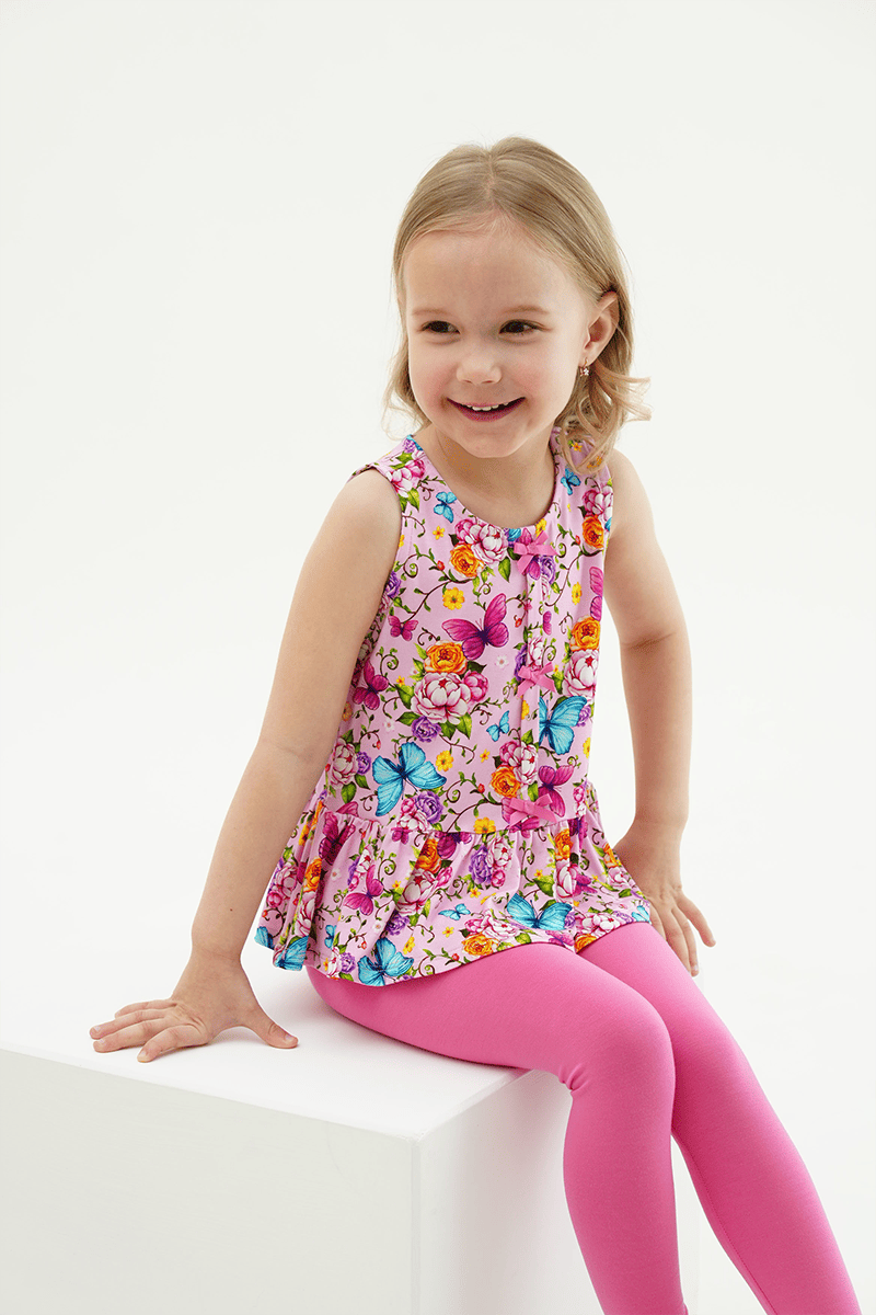 Customized Kids Knitted Sleeveless Top-2416520351