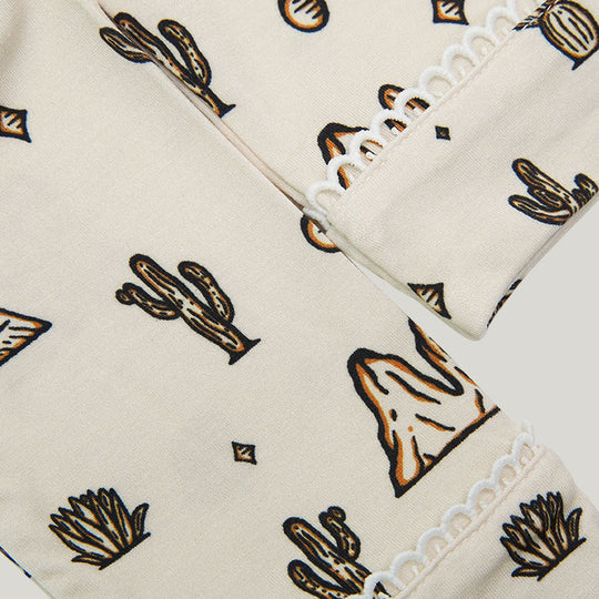 Bamboo Fabrics Kids Pajamas Two-Piece Set Custom, Children'S Button Pajamas Design And Manufacturer-2315580197