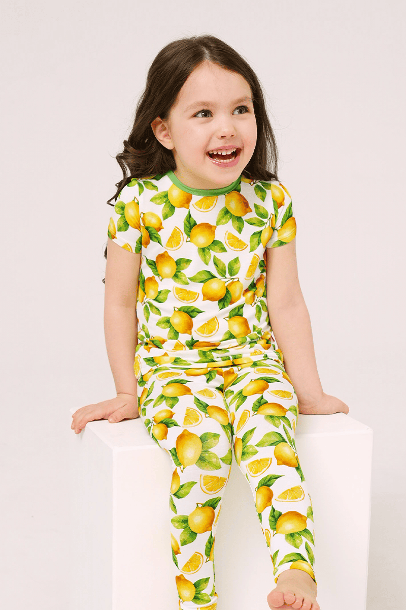 Customized Kids Bamboo Sleeveless Shorts Knitted Suit, Bowknot Pajamas Suit-2416520370