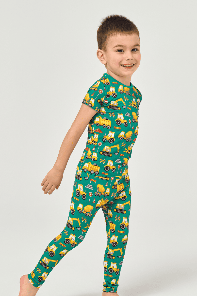 Kids Bamboo Short-Sleeved Long Bottoms Knitted Suit Manufacturer-2416520402