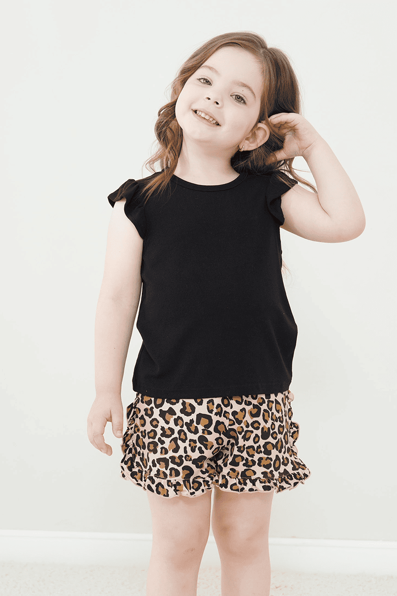 Customized Kids Sleeveless Shorts Knitted Suit, Plain Pajamas Suit-2416520105