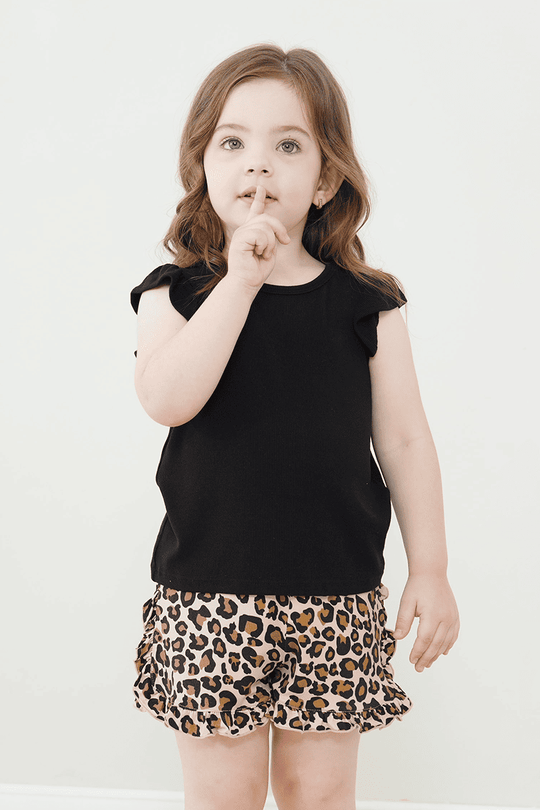 Customized Kids Sleeveless Shorts Knitted Suit, Plain Pajamas Suit-2416520105