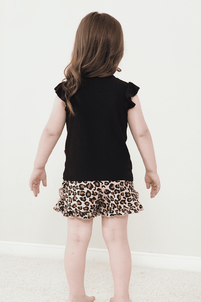 Customized Kids Sleeveless Shorts Knitted Suit, Plain Pajamas Suit-2416520105