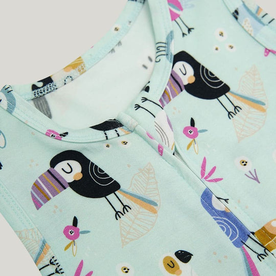 Customized Newborn Bamboo Fiber Sleeping Bag, Sleeveless Zipper With Double Sliders Sleeping Bag Wholesale Manufacturer-2311820275