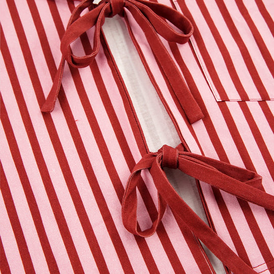 Customized Striped Pajama Sets