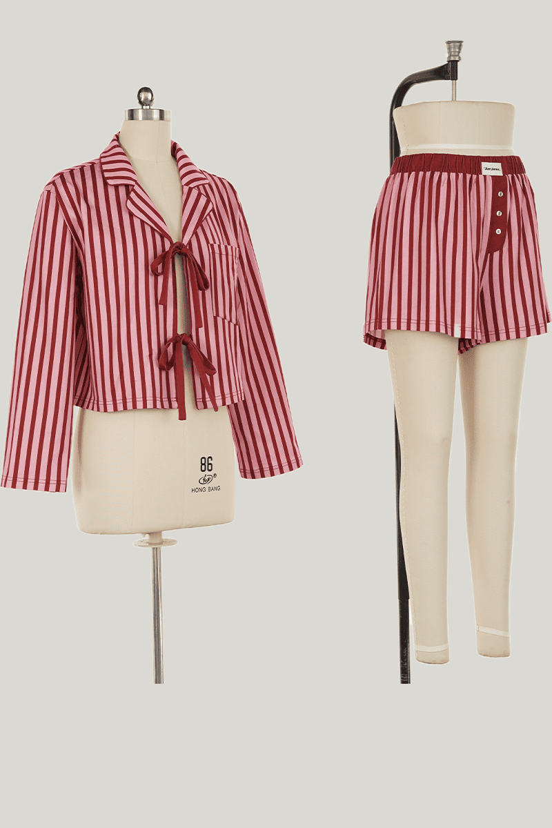 Customized Striped Pajama Sets