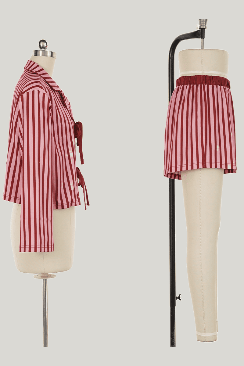 Customized Striped Pajama Sets