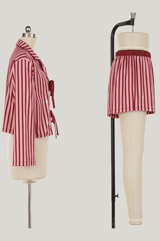 Customized Striped Pajama Sets