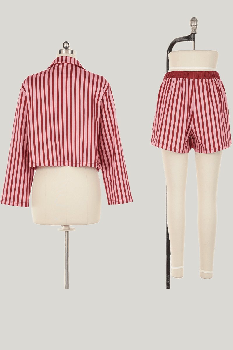 Customized Striped Pajama Sets