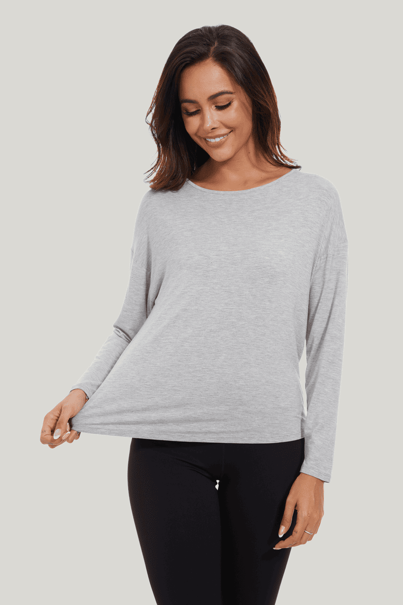 Customized Women'S Long-Sleeved Loungewear Tops Factories-2313810379