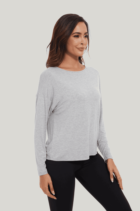 Customized Women'S Long-Sleeved Loungewear Tops Factories-2313810379