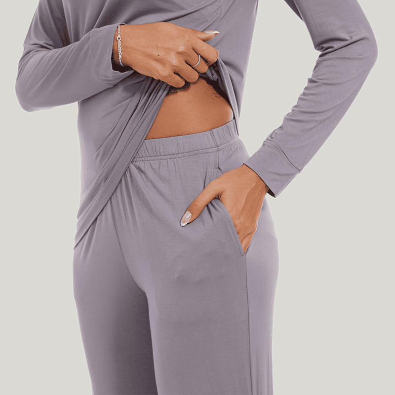 Customized Women'S Long-Sleeved Long Bottoms Pjs Factories-2313810002